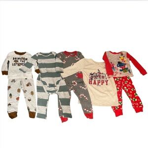 18 Month Pajama Bundle Set Carter's Gap Disney Baby Shark Thanksgiving Christmas